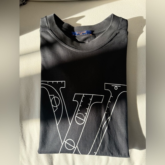 Louis Vuitton × NBA Collection 21AW Black LV Logo T-Shirt XXL Cotton Japan - Picture 11 of 11